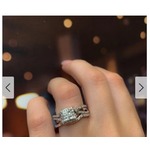 20% Off Quad Crossover Diamond Bridal Set in Sterling Silver by Miadora